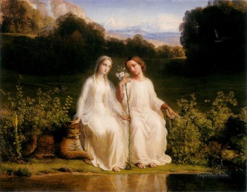  louis lienzo - poema de las ame virginitas Anne Francois Louis Janmot